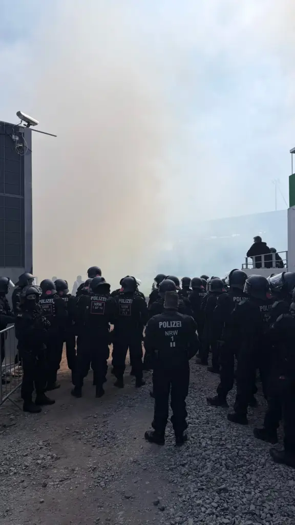 Geschlossener Einsatz einer Hundertschaft