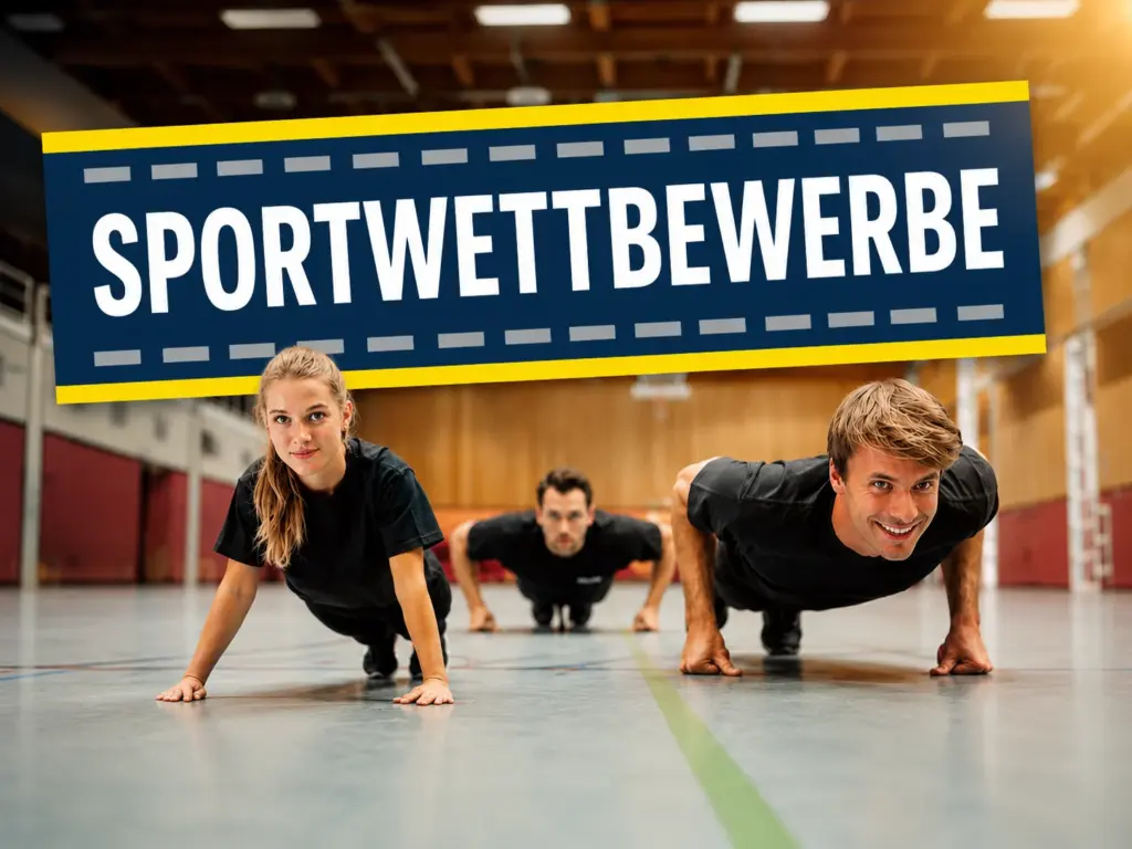 Läuferinnen und Läufer beim Training in einer Halle